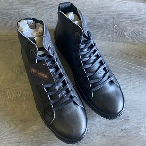 Harley Davidson Barren High Top Leather Sneakers